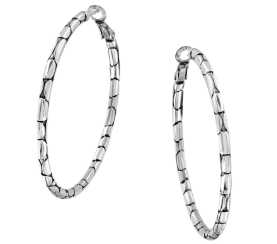 Pebble Large Hoop Earrings
