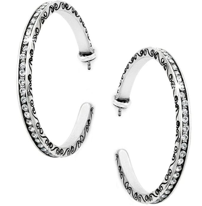 Secret Of Love Hoop Stud Earrings