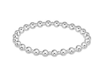 Classic Grateful Pattern Bead Bracelet Sterling