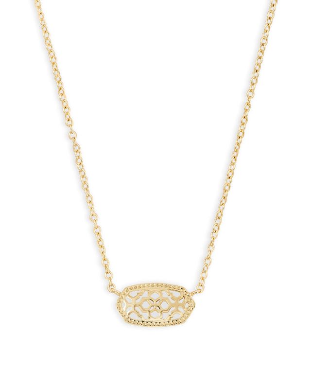 The Elisa Pendant Necklace in Filigree 