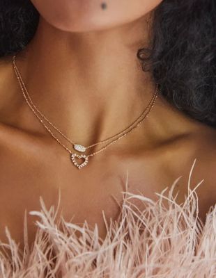 The Grayson Pendant Necklace in White Crystal
