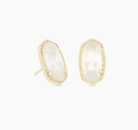 The Ellie Earring Ivory Mother of Pearl