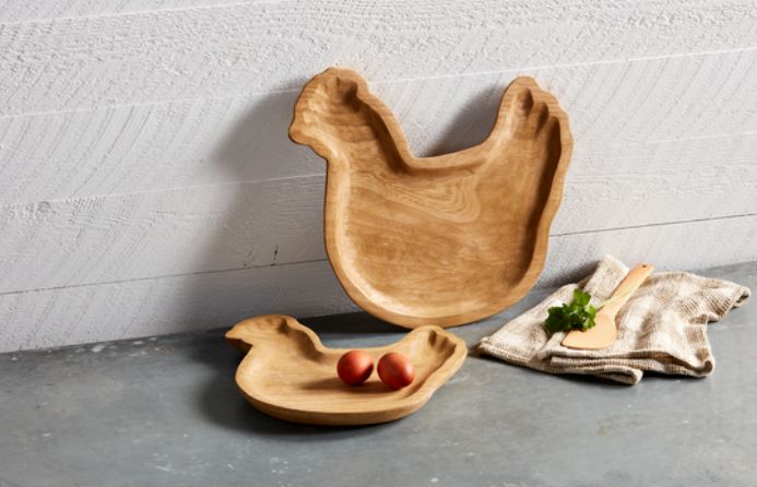 Paulownia Wood Chicken Tray