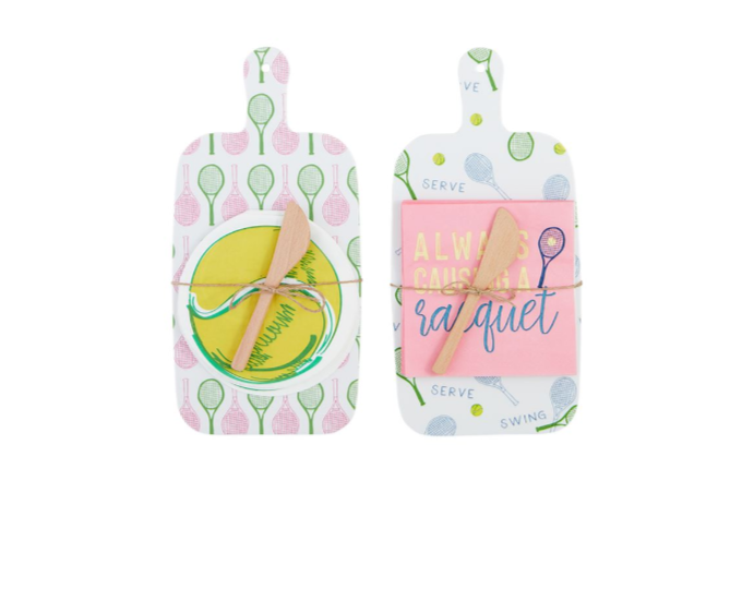 Tennis Melamine Board w/ Napkins Set