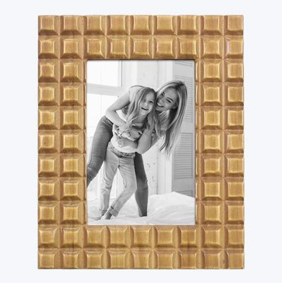Waffled Wood Photo Frame