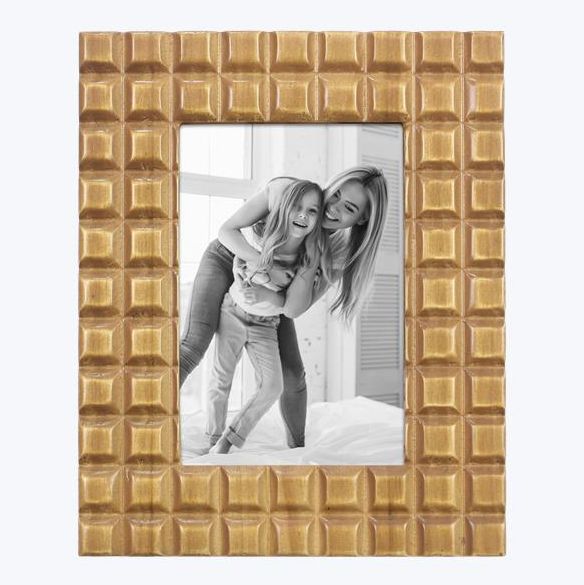 Waffled Wood Photo Frame