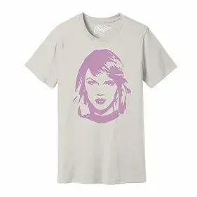 Taylor Vintage White and Lilac Tee