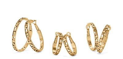 Contempo Gold Hoop Earrings