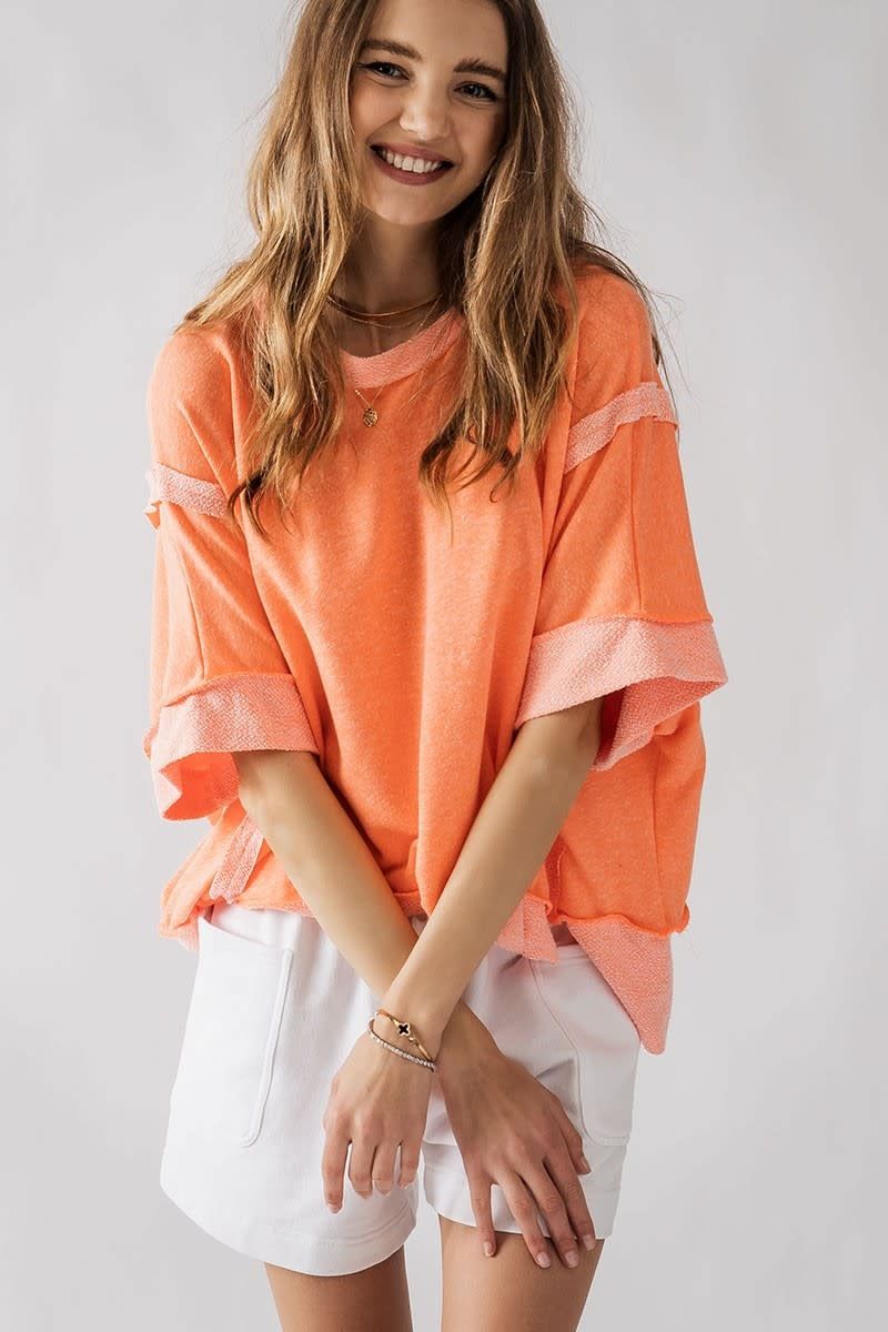 The Garner Cozy Reverse Stitch Top