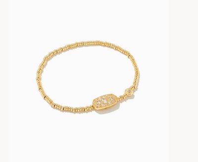 The Grayson Crystal Stretch Bracelet in White Crystal