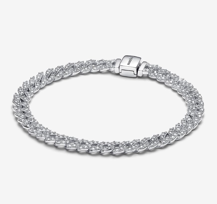 PANDORA™ Timeless Pavé Cuban Chain Bracelet