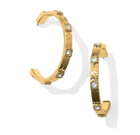 Meridian Zenith Station Hoop Gold Earrings