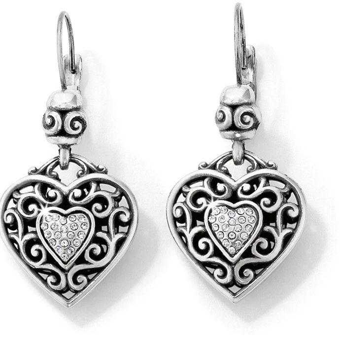 Reno Heart Leverback Earrings