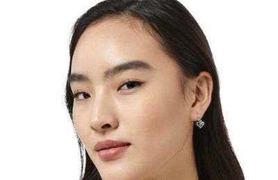 Alcazar Heart Leverback Earrings