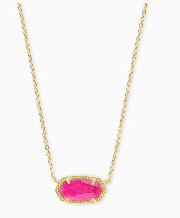 The Elisa Pendant Necklace in Azalea Illusion
