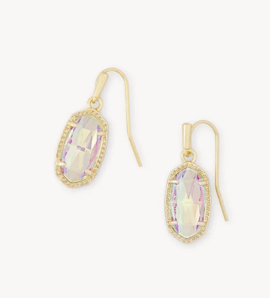 The Lee Drop Earrings in Dichroic Glass