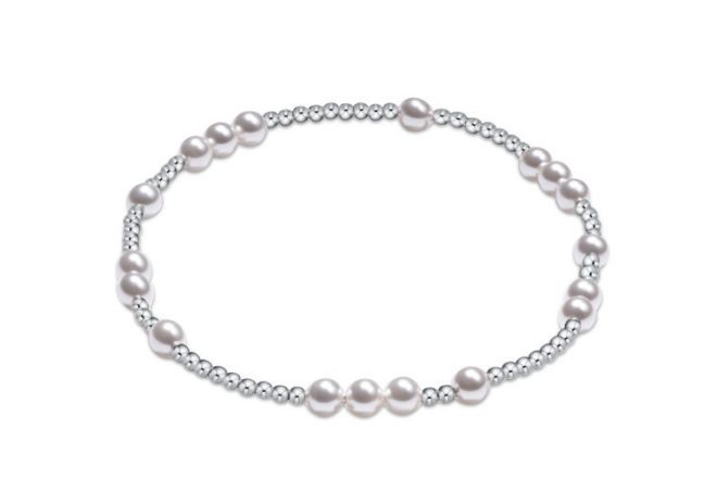 Hope Unwritten Sterling Bead Bracelet Pearl