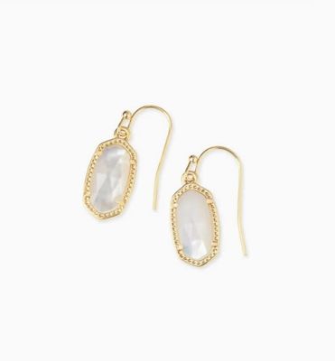 The Lee Earring Gold Ivory Mother of Pearl
