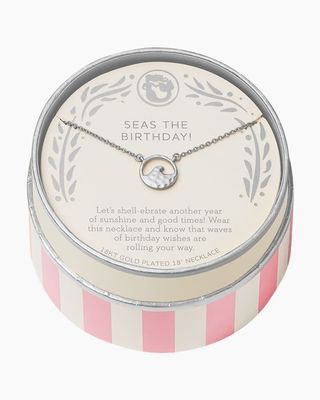 SLV 18" Celebrate Necklace Sea Birthday/Wave