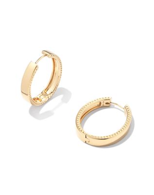 Flat Medium Hoop Earring