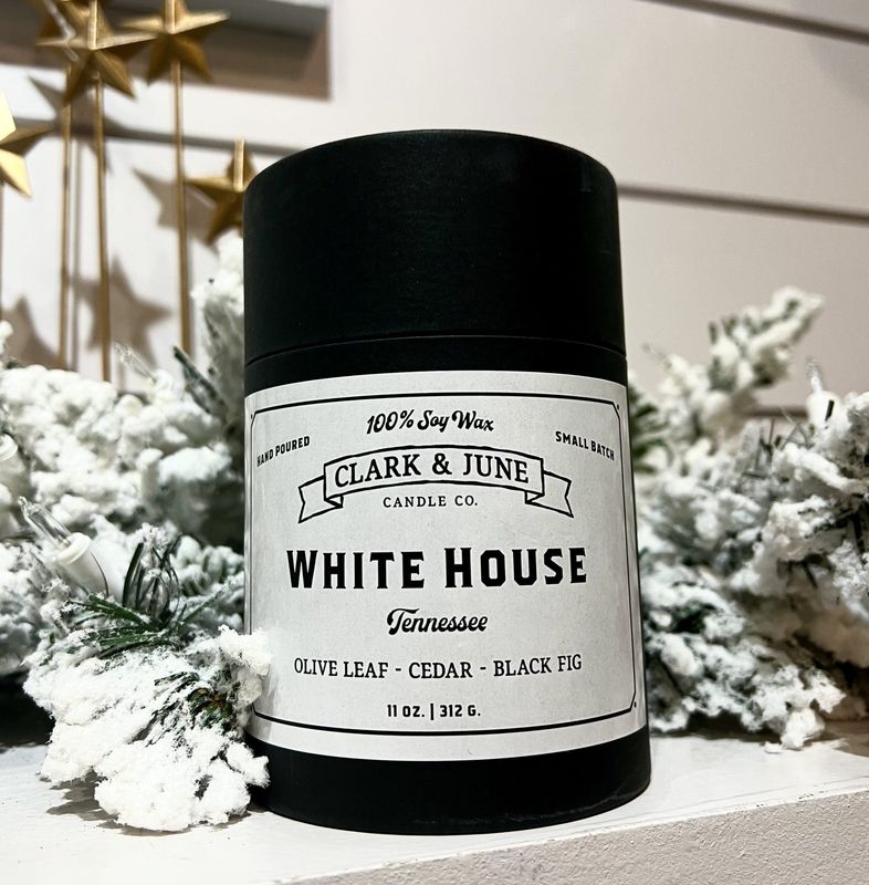 White House Candle | Olive Leaf - Cedar- Black Fig