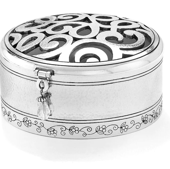 Skribble Round Trinket Box