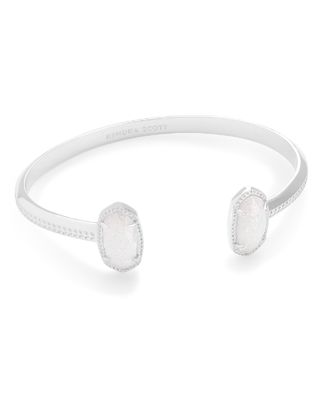 The Elton Bracelet Silver White Opal