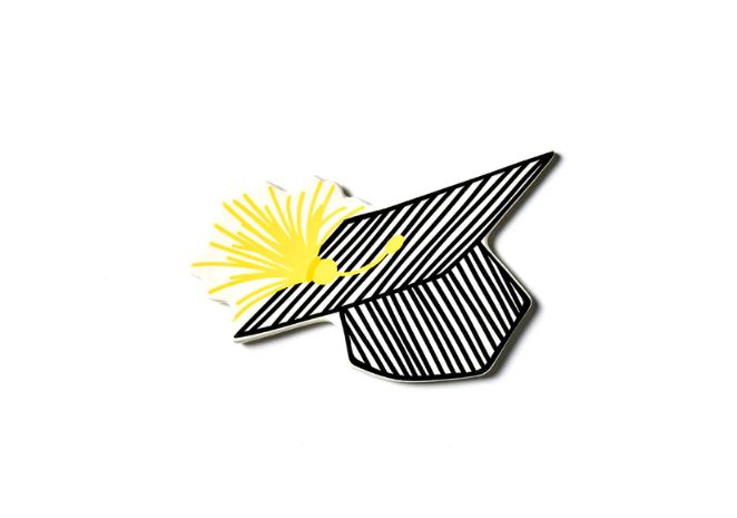 Happy Everything™ Mini Attachment | Striped Graduation Cap