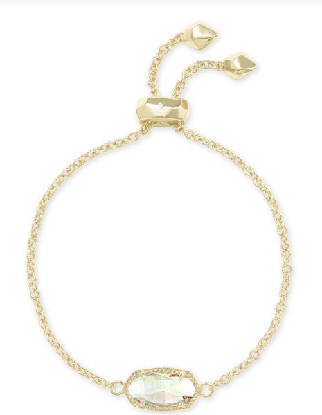 The Elaina Bracelet Gold Dichroic Glass
