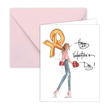 &quot;XO&quot; Brittany Fuson™ Greeting Card