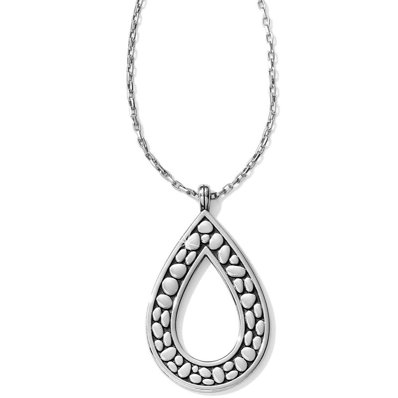 Pebble Open Teardrop Necklace
