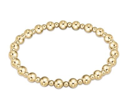 Enewton Classic Grateful Pattern Bead Bracelet Gold