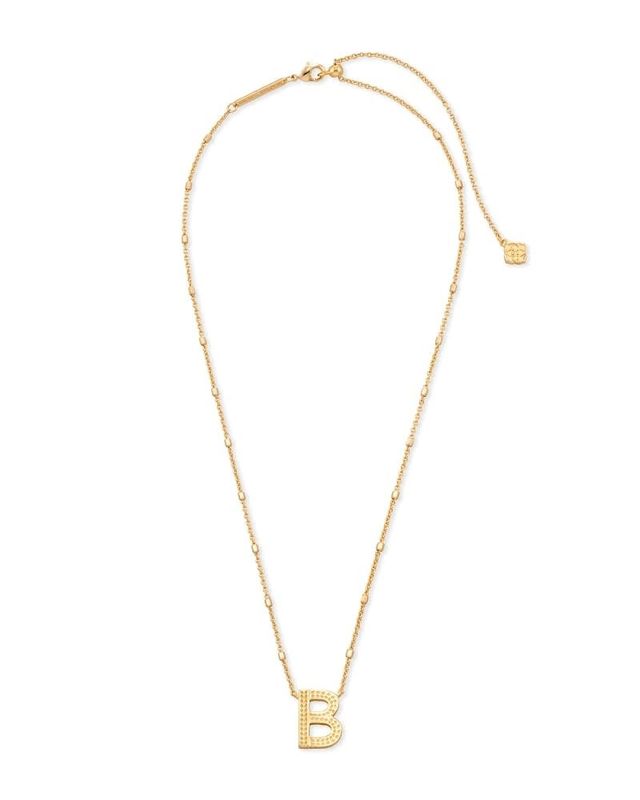 The Gold Letter Pendant Necklace