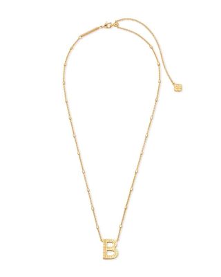 The Gold Letter Pendant Necklace