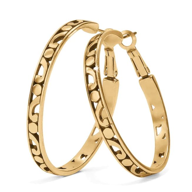 Contempo Gold Hoop Earrings