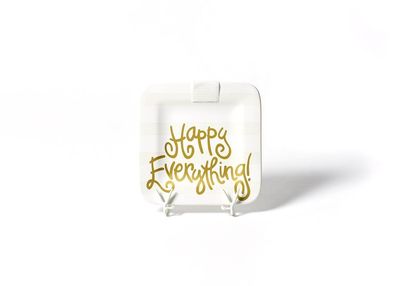 Happy Everything™ Mini Base | White Stripe Happy Everything 9.25" Platter