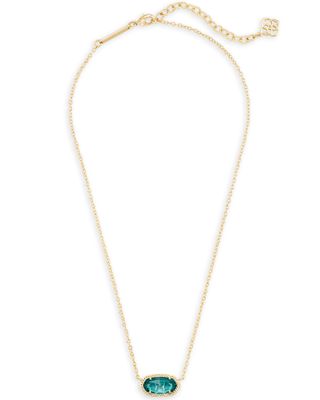 The Elisa Pendant Necklace in London Blue