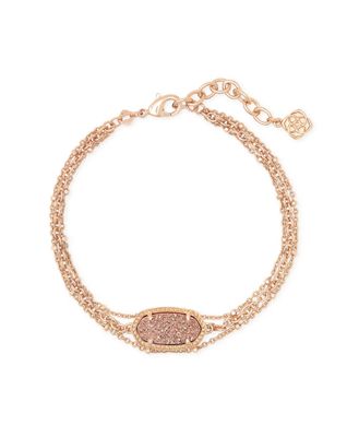 The Elaina Rose Gold Multi Strand Bracelet in Rose Gold Drusy