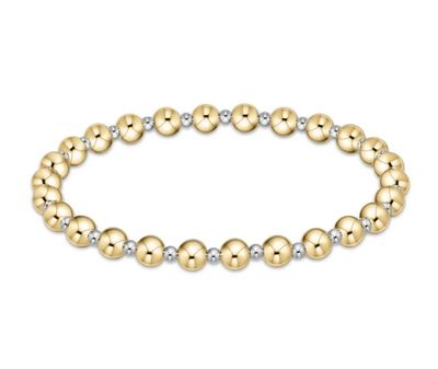 Enewton Classic Grateful Pattern Bead Bracelet Mixed Metal