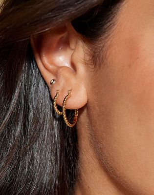 Beaded Huggie Earring