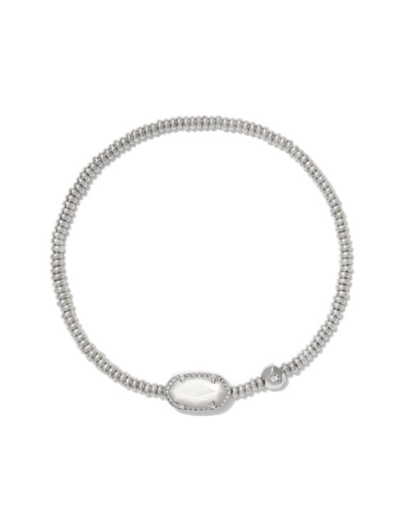 The Grayson Stretch Bracelet in Ivory Mother of Pearl