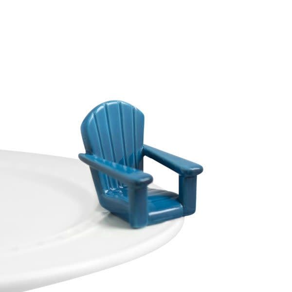 Nora Fleming© Mini Attachment | Chillin' Chair Blue Adirondack