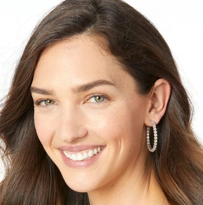 Twinkle Splendor Medium Hoop Earrings