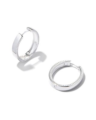 Flat Medium Hoop Earring
