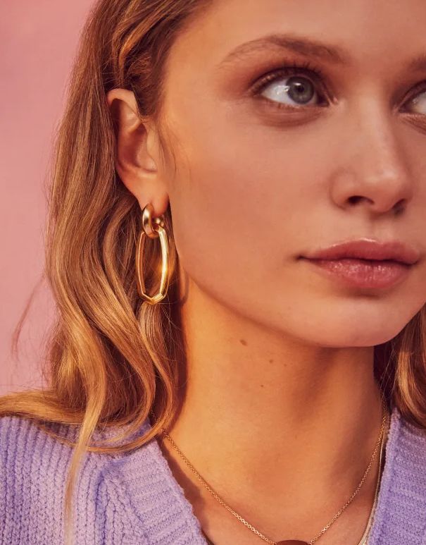 Danielle Link Earring Mixed Metal