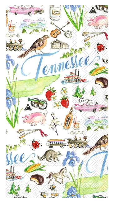 Tennessee State Collection Guest Napkin