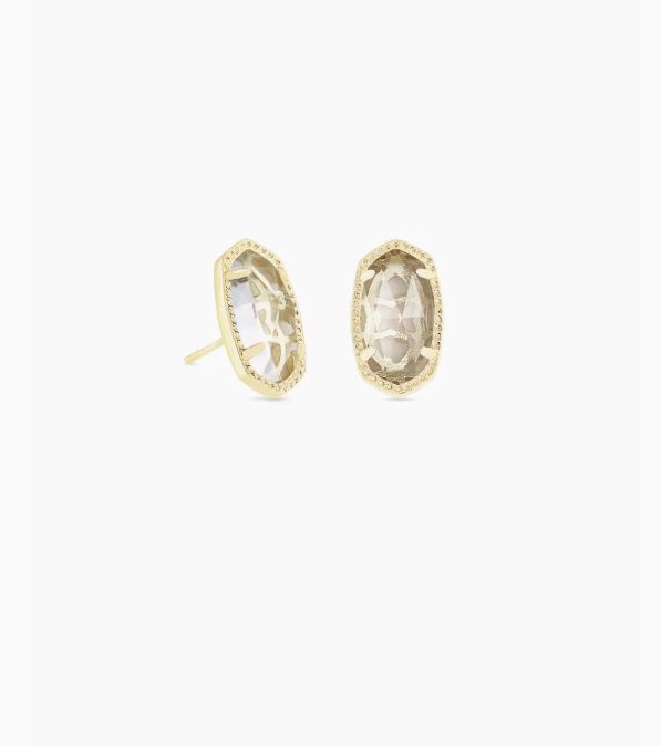 The Ellie Earring Gold Crystal