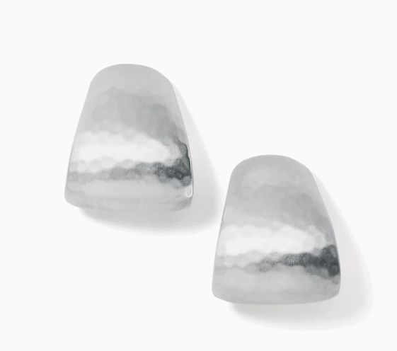 Apollo Post Hoop Earrings Silver