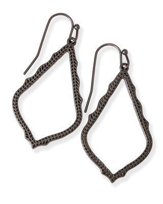 The Sophia Drop Earring, Color: Gunmetal