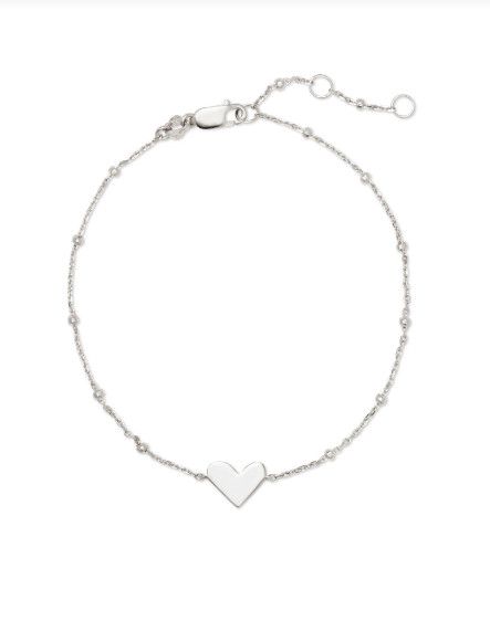 The Ari Heart Bracelet Sterling Silver